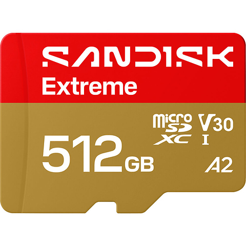 512GB Extreme UHS-I microSDXC Memory Card Image 0