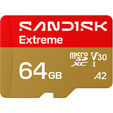 64GB Extreme UHS-I microSDXC Memory Card Image 0