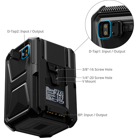 X-Touch Smart Triple-Proof X221 Battery (221Wh, V-Mount) Image 2