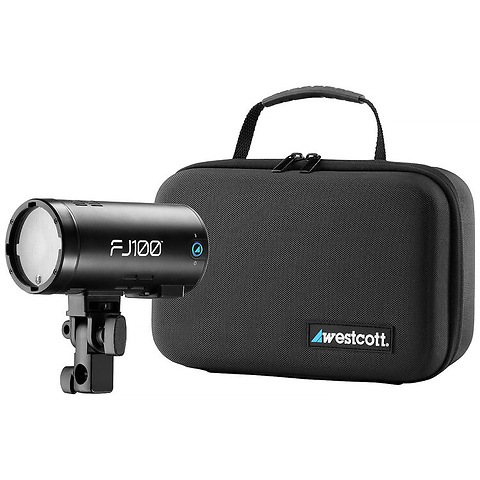 FJ100 100Ws Touchscreen Off-Camera Strobe with FJ Mini AC/DC Battery Image 1