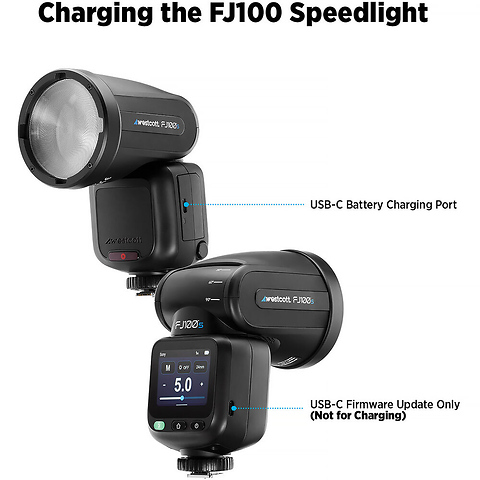 FJ100 S 100Ws Touchscreen Speedlight for Sony Cameras Image 8