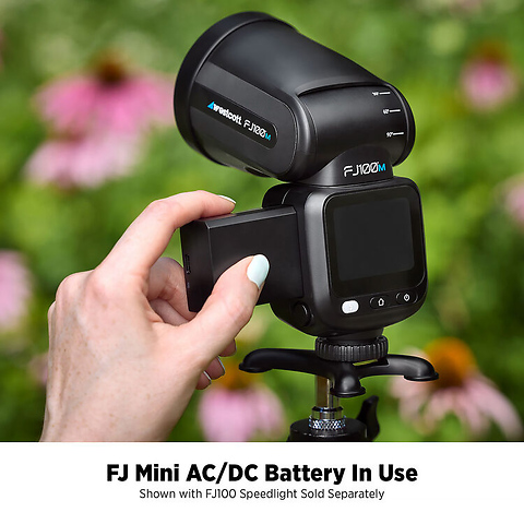 FJ Mini AC/DC USB-C Rechargeable Battery for FJ100 Strobe & Speedlight Image 3