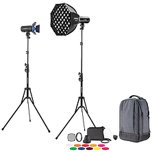 FJ100 100Ws Off-Camera Strobe with FJ-T1 S Trigger for Sony (2-Light Backpack Kit) Image 0