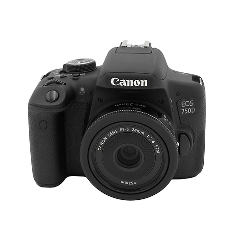 EOS 750D Also Known as Rebel T6i DSLR Camera with 24mm Lens Kit - Pre-Owned Image 1