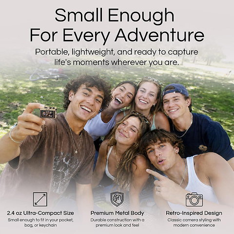Mini Pro Digital Camera (Gold/Brown) Image 1