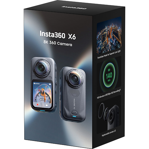 X6 360 degree 8K Camera Essentials Bundle (Midnight Black) Image 9