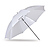45in. Optical White Satin Umbrella