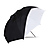 45 In. Optical White Satin with Removable Black Cover Umbrella
