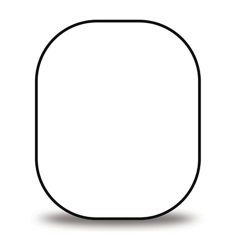 6 x 7' Black/White Collapsible Backdrop Image 2