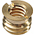 BS-100 3/8 inch -16 to 1/4 inch -20 Brass Reducer Bushing