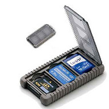 Card Safe Mini, Onyx, for Three Mini Memory Cards Image 0