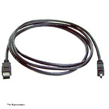 6ft. Firewire IEEE 1394 4Pin to 6Pin Black Cable Image 0
