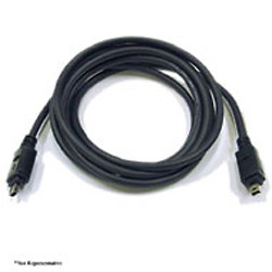 10ft. Firewire IEEE 1394 4Pin to 4Pin Black Cable Image 0