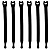 STRAPEEZ (Black, Pack of 6)