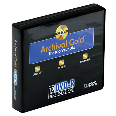 Archival Gold DVD-R 10-Pack Wallet Image 0