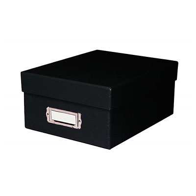 Print File, Photo Storage Box (Black)