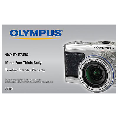 2 Year Extended Warranty for Olympus E-P1 Digital Camera Body Image 0