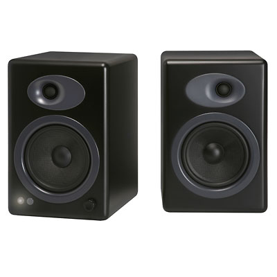 A5+ Premium Powered Bookshelf Speakers (Black) Image 0