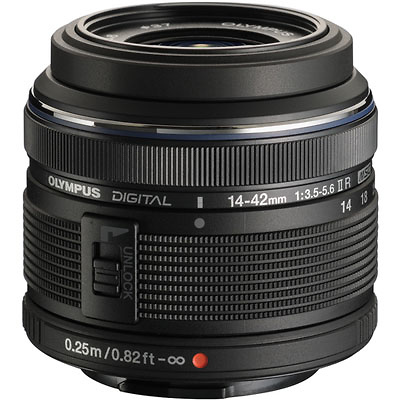 M. Zuiko Digital ED 14-42mm f/3.5-5.6 II Micro 4/3 Lens (Black) Image 0