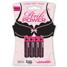 Pink Power AAA Alkaline Batteries (4 Pack) Image 0