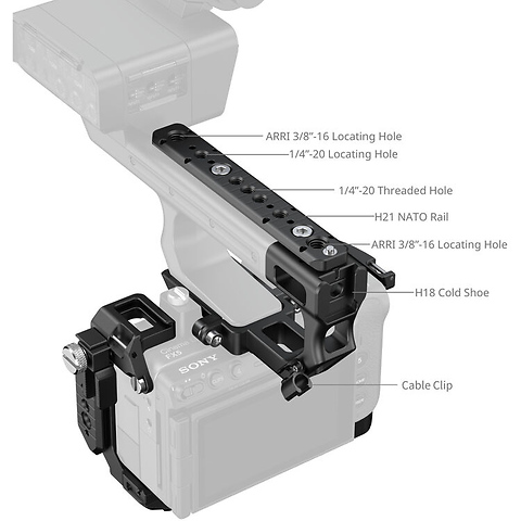 Hawklock Cage Kit for Sony FX5 and XLR Image 1